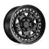 Image of BLACK RHINO GRANGE MATTE BLACK MACHINED TINT RING wheel