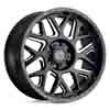 Image of BLACK RHINO REAPER GLOSS BLACK MILLED wheel