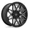 Image of BLACK RHINO SHOCKWAVE GLOSS BLACK MILLED wheel