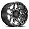 Image of BLACK RHINO SHRAPNEL GLOSS BLACK MILLED wheel