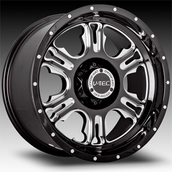 VISION OFFROAD RAGE BLACK MACHINED Gloss Black/Machined