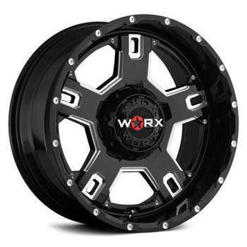 WORX 802 HAVOK BLACK MILLED Gloss Black/Milled