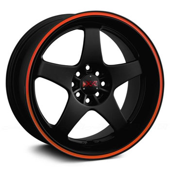 XXR 962 FLAT BLACK for HONDA CIVIC DX COUPE, SEDAN 06-14 17 - Victoria Tire  & Wheel