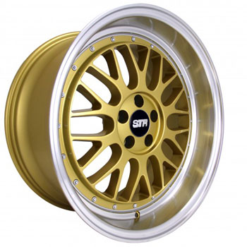 Image of STR RACING STR 601 GOLD - Gold/Machined Lip Finish
