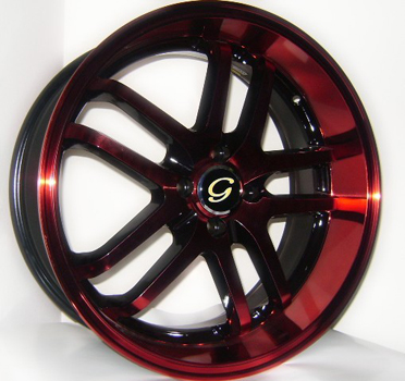 G LINE G817 BPR RED BLACK TRIM Red/Black Trim