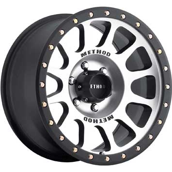 METHOD MR305 NV MACHINED Machined Matte Black Lip METHOD MR305 NV MACHINED Machined Matte Black Lip