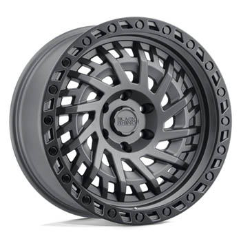 BLACK RHINO SHREDDER MATTE GUNMETAL BLACK RING MATTE GUNMETAL BLACK RING